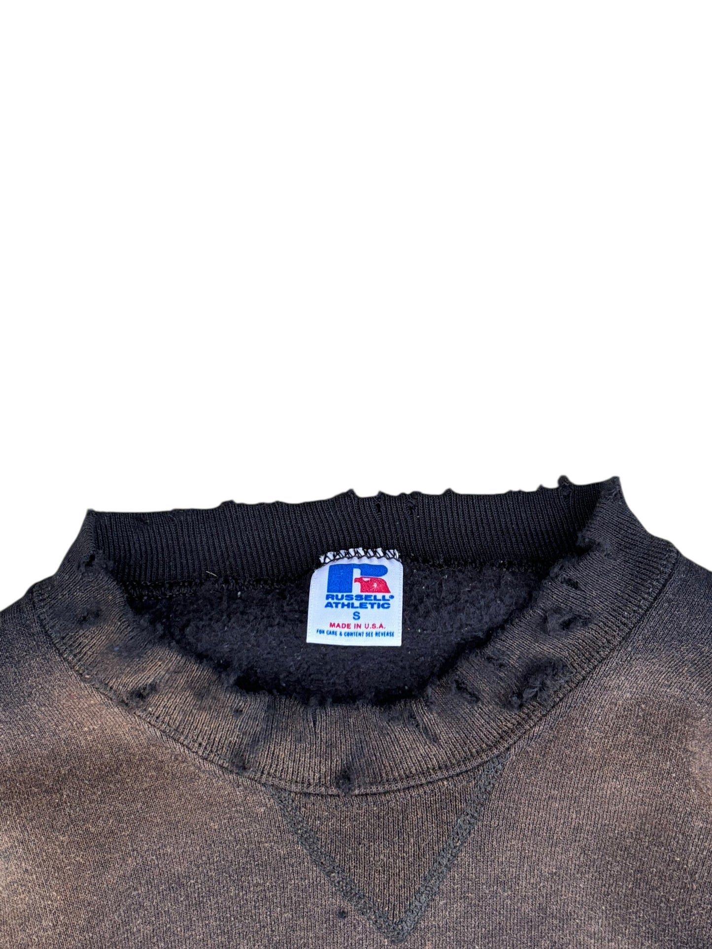 Unified Big Logo Vintage Wash Sweater - Black