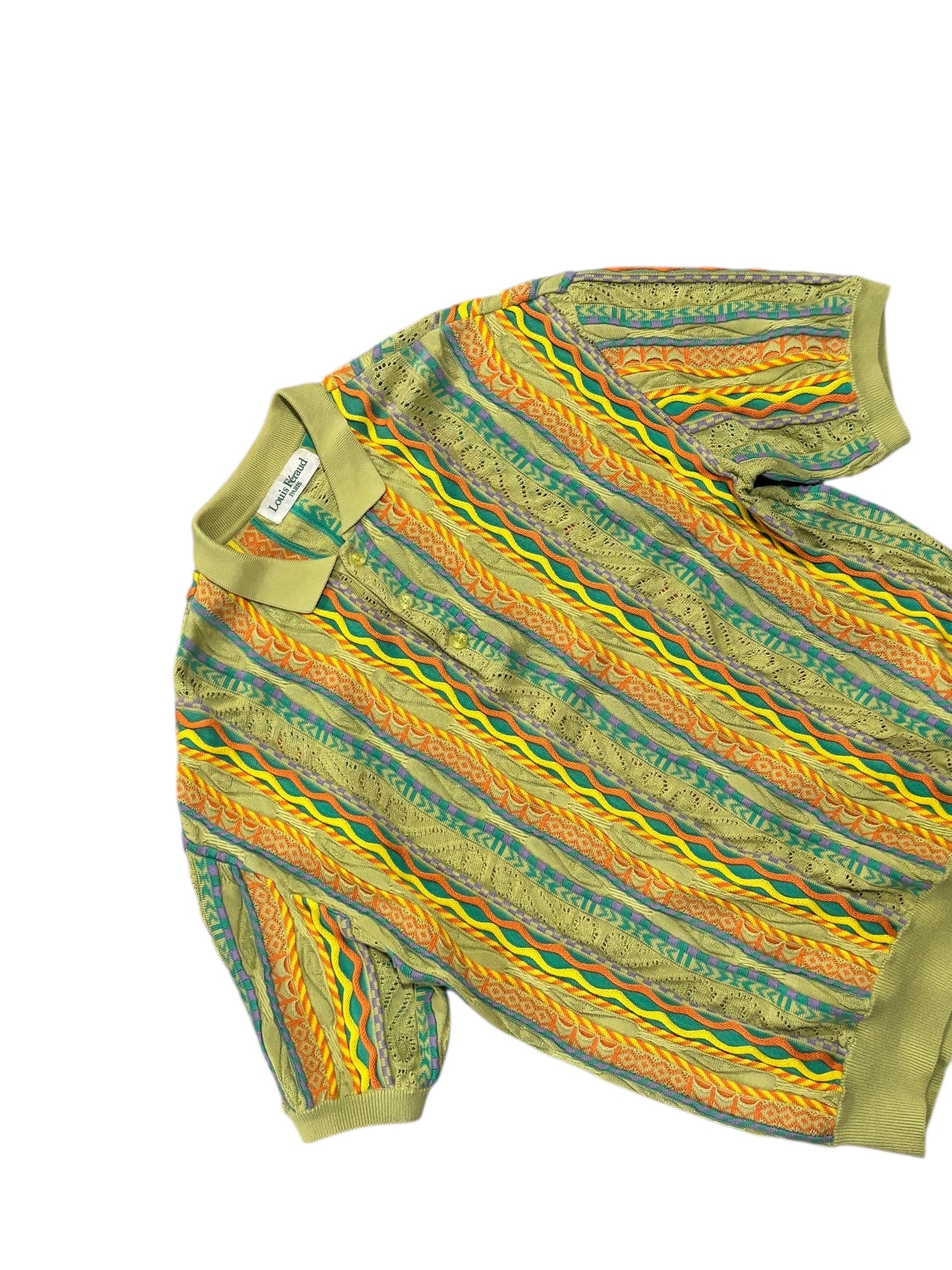 Vintage "Louis Feraud" Knit Polo Shirt
