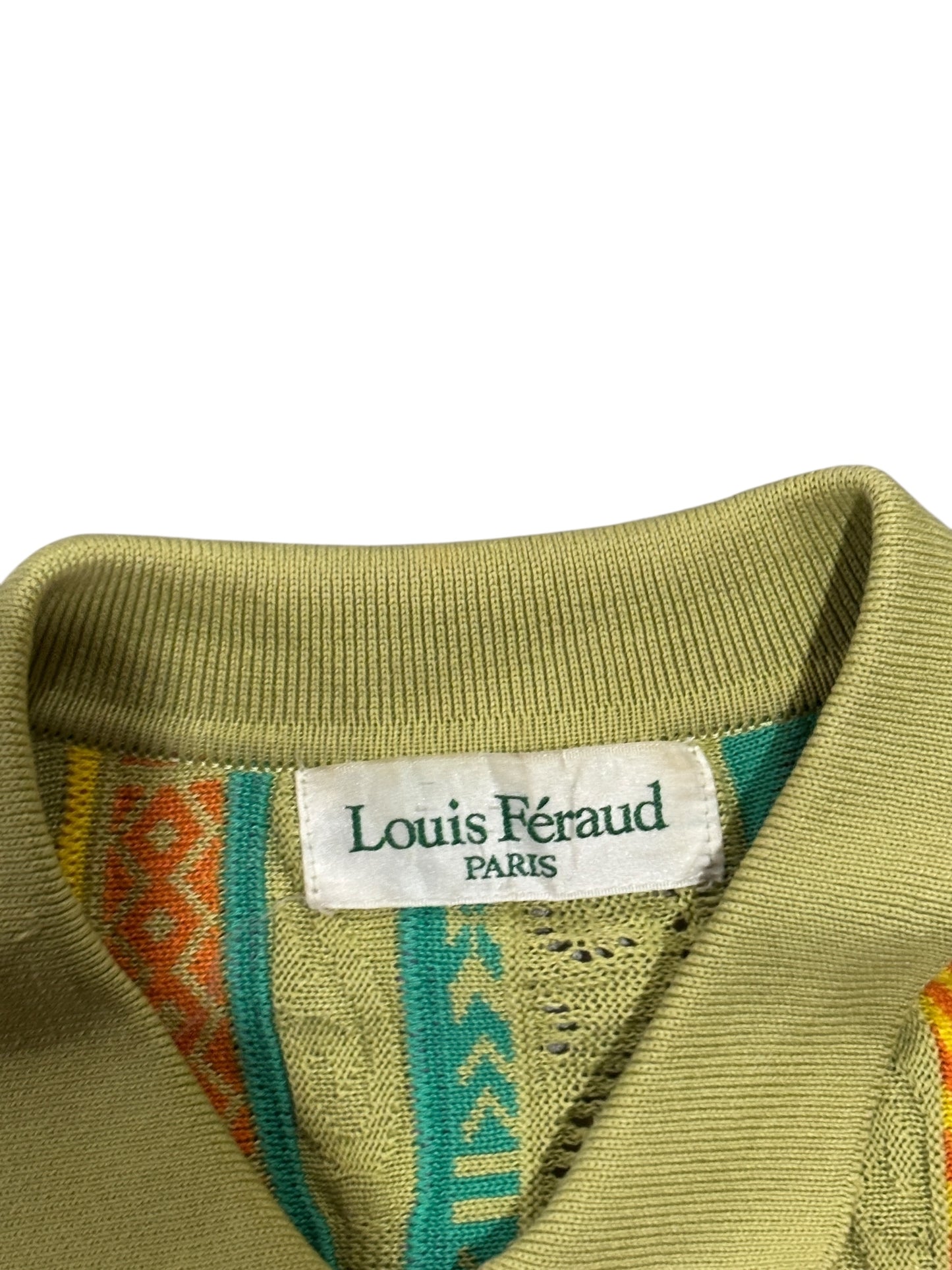 Vintage "Louis Feraud" Knit Polo Shirt