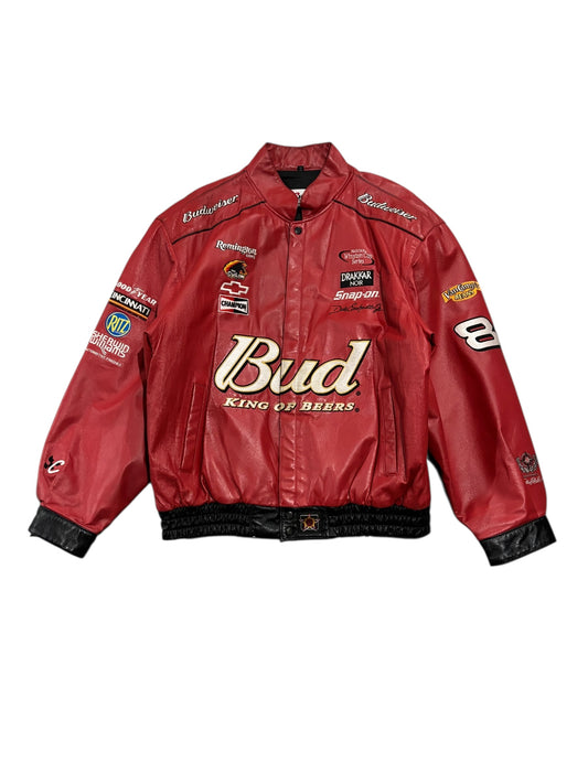 Vintage Chase Authentics "Bud King Of Beers" Racing Leather Jacket