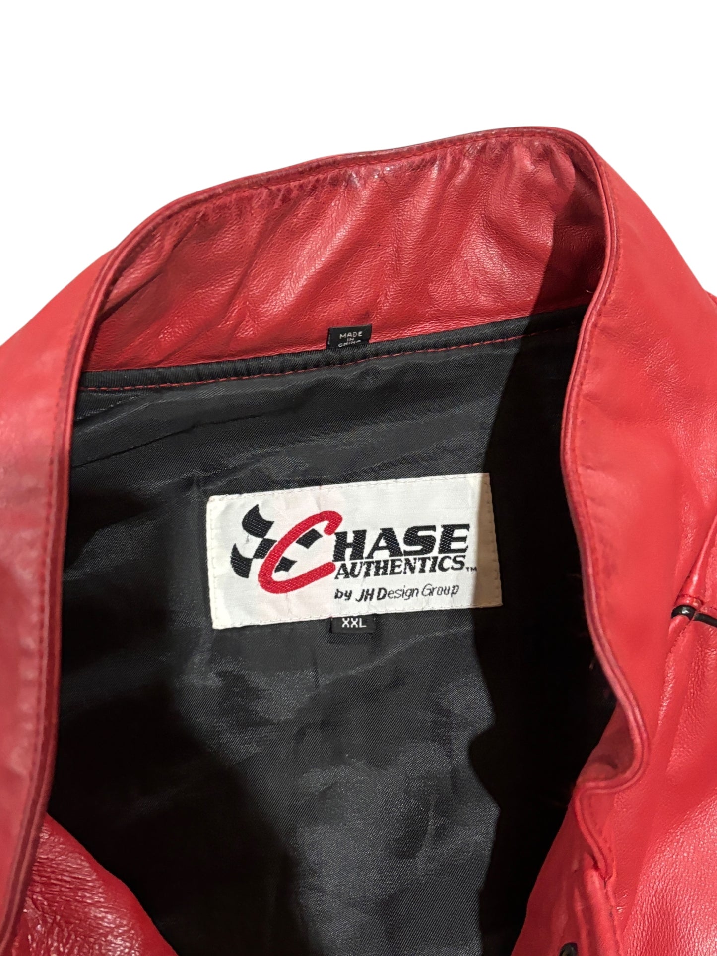 Vintage Chase Authentics "Bud King Of Beers" Racing Leather Jacket