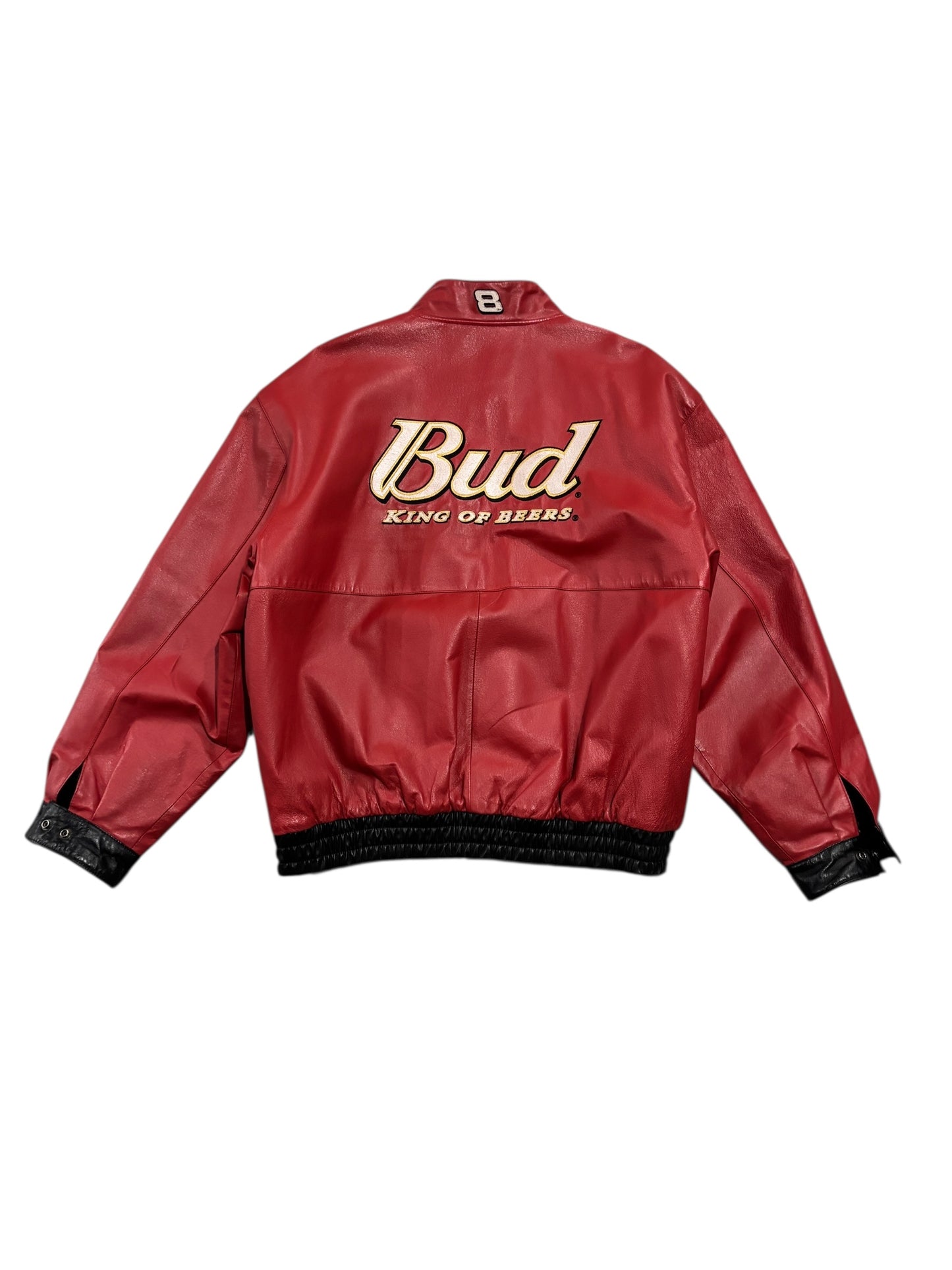 Vintage Chase Authentics "Bud King Of Beers" Racing Leather Jacket