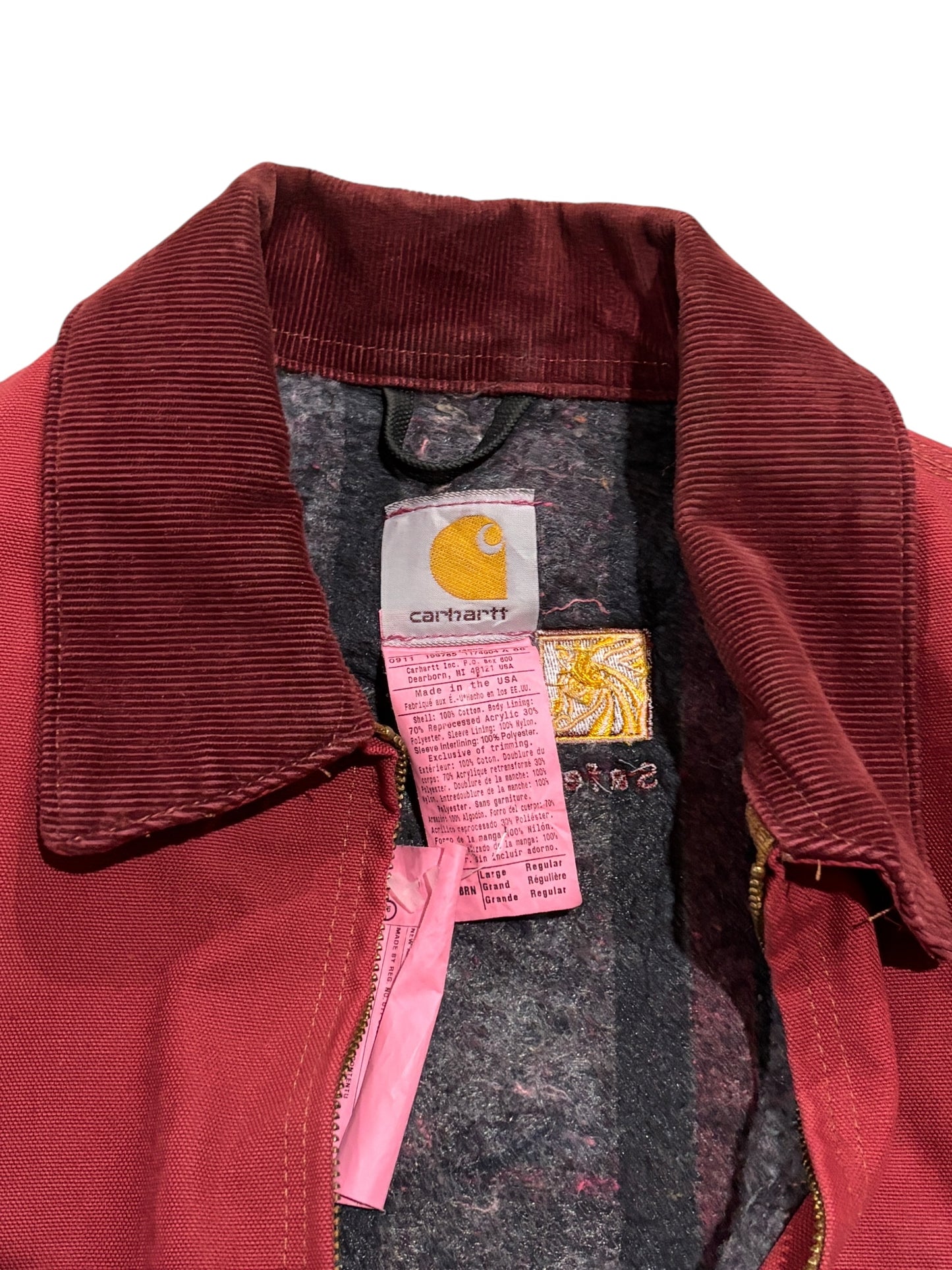 Vintage Carhartt Detroit Jacket Cherry Red