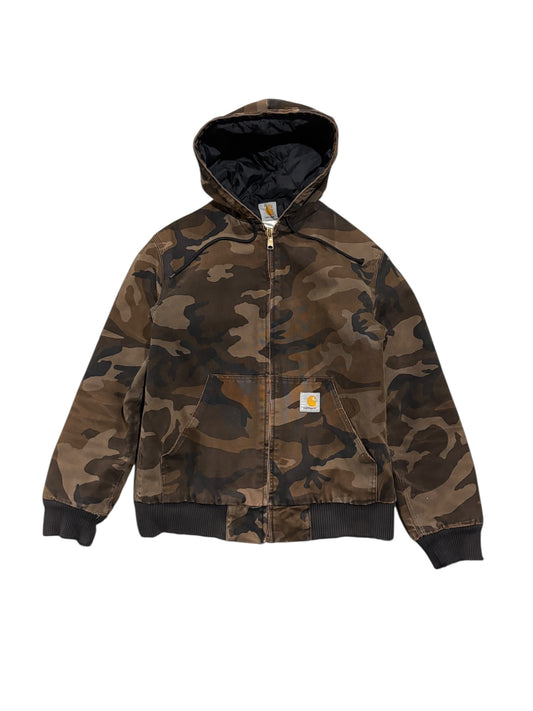 Vintage Hooded Carhartt Jacket Camo