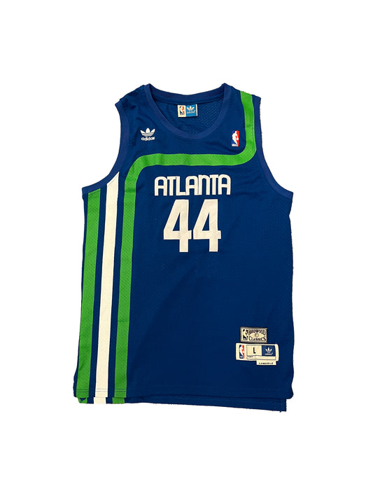 Vintage Adidas Hardwood Classics "Pistol" Pete Maravich Atlanta Hawks Jersey