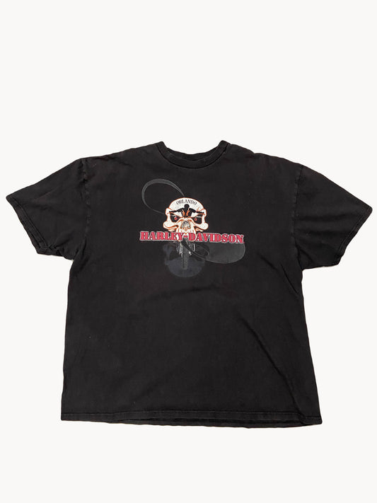 Vintage Harley Tee Dark Grey